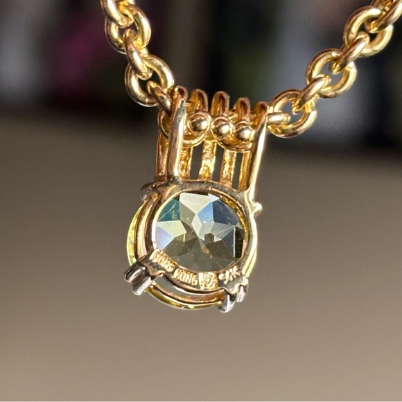 14k Peridot Pendant - Picture 3 of 6